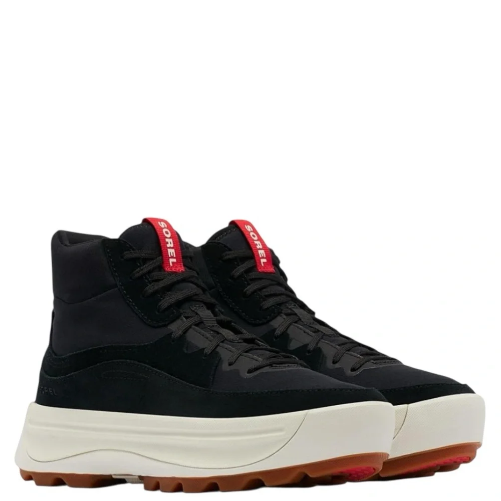 Sorel Suede Chunky Platform Mid Top Ona 503 Sneakers Black